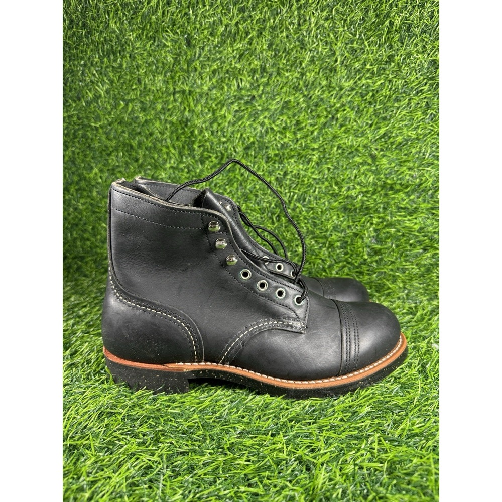 Red Wing Iron Ranger 8114 Black Men's Boots Size 7.5 D